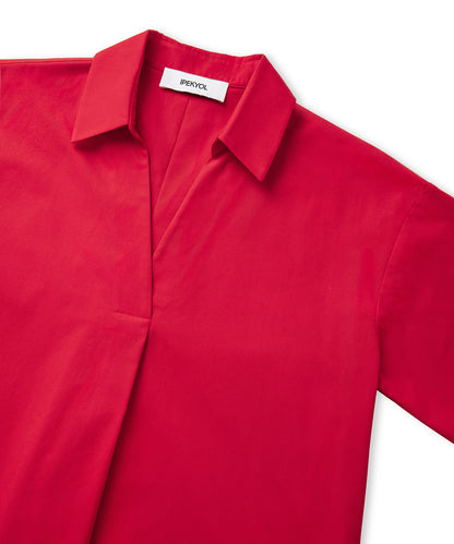 Gömlek Yaka Poplin Elbise