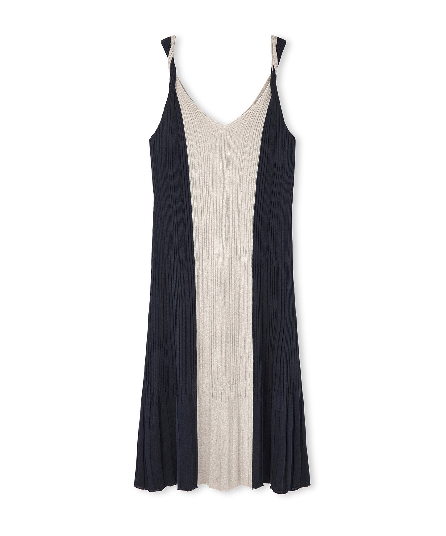 Colorblock Triko Elbise