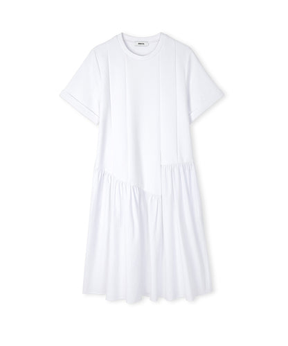 Asimetrik Büzgülü Elbise