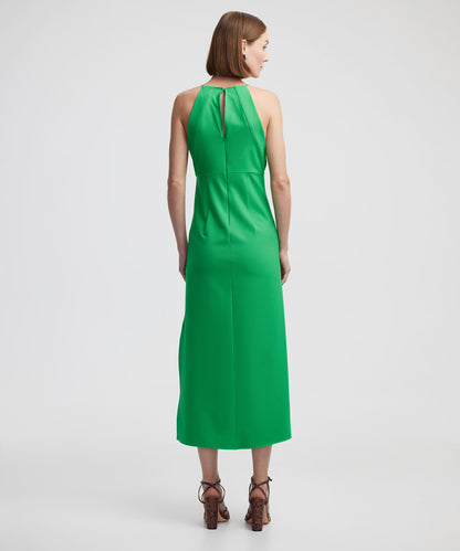 Halter Yaka Midi Elbise