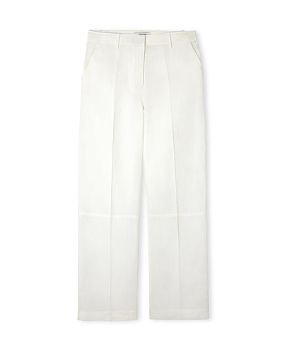 Keten Karışımlı Straight Fit Pantolon