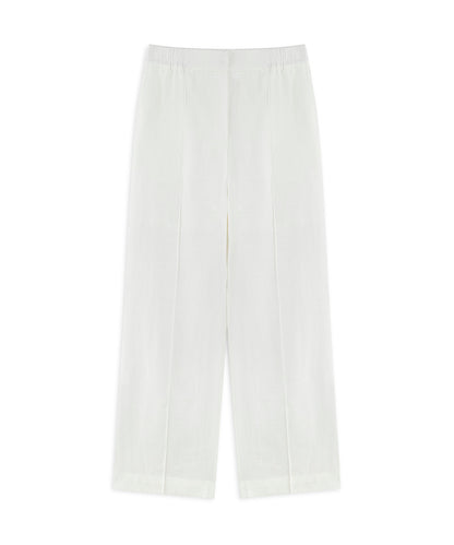 Straight Fit Keten Pantolon