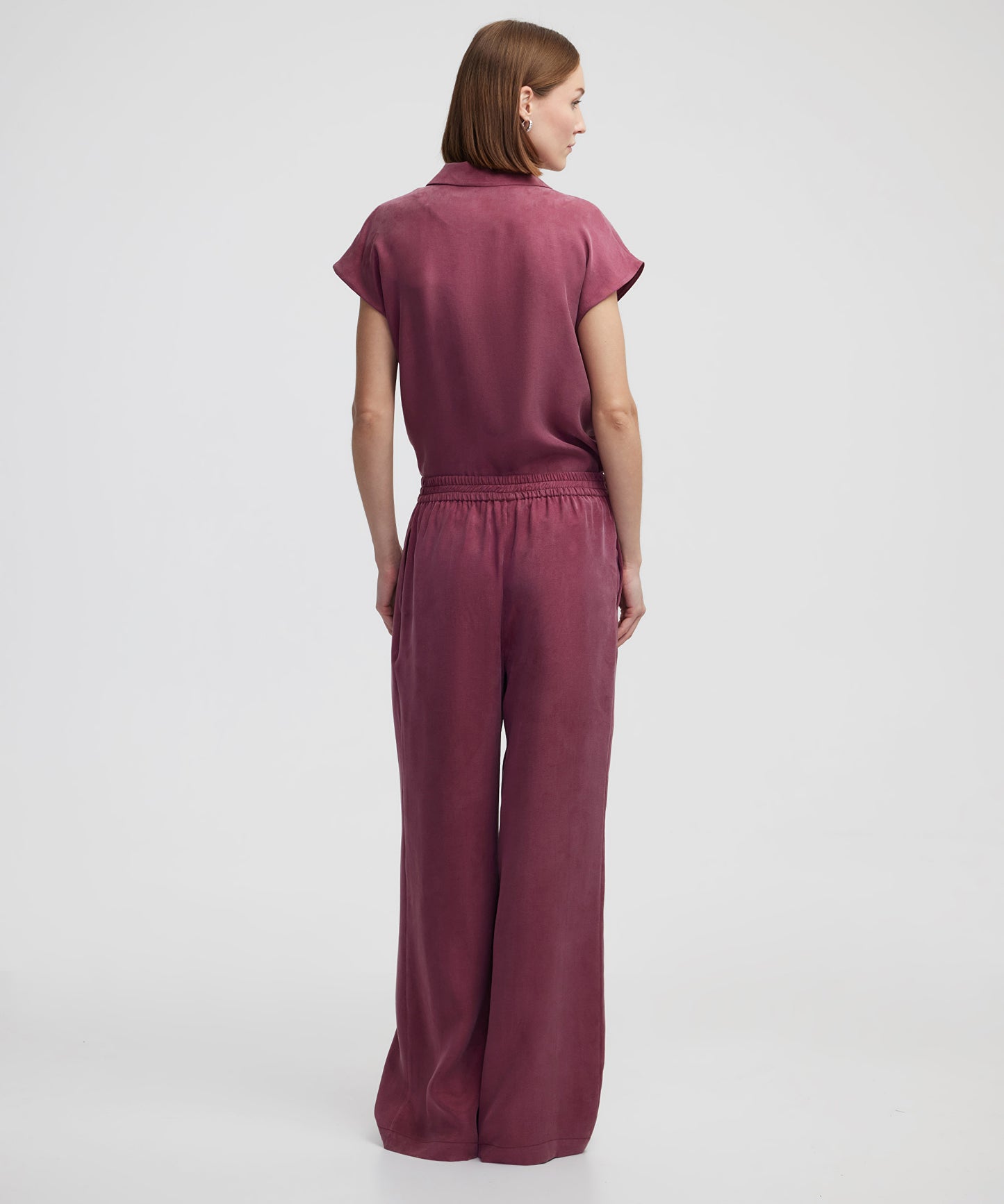 Elastik Bel Wide Leg Pantolon