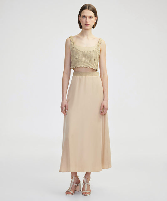 Kumaş Mix Kloş Etek