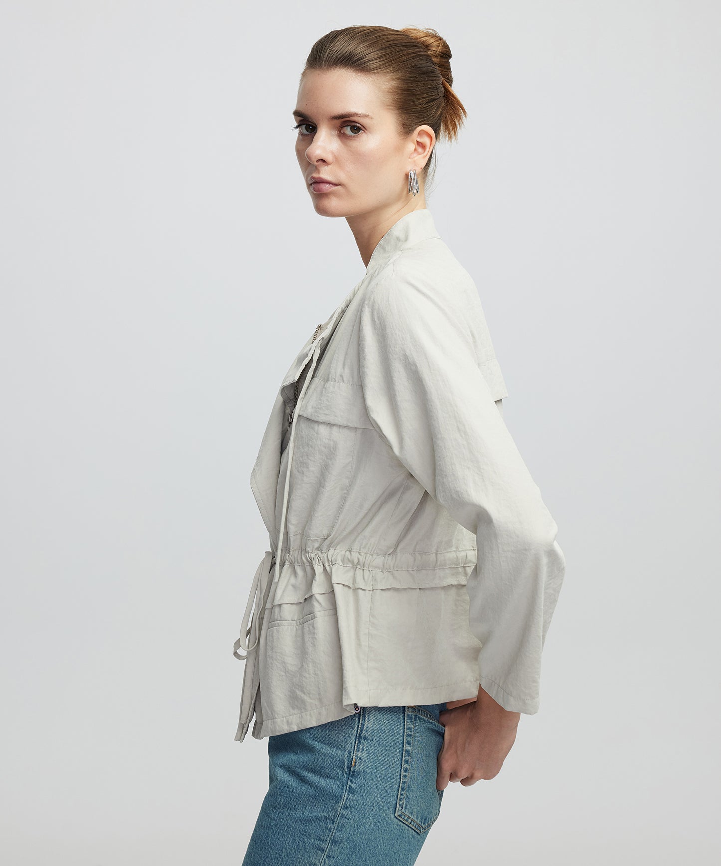 Ayarlanabilir Bel Astarsız Ceket