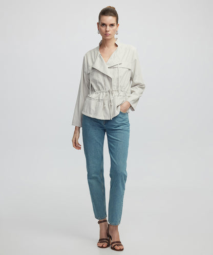 Ayarlanabilir Bel Astarsız Ceket