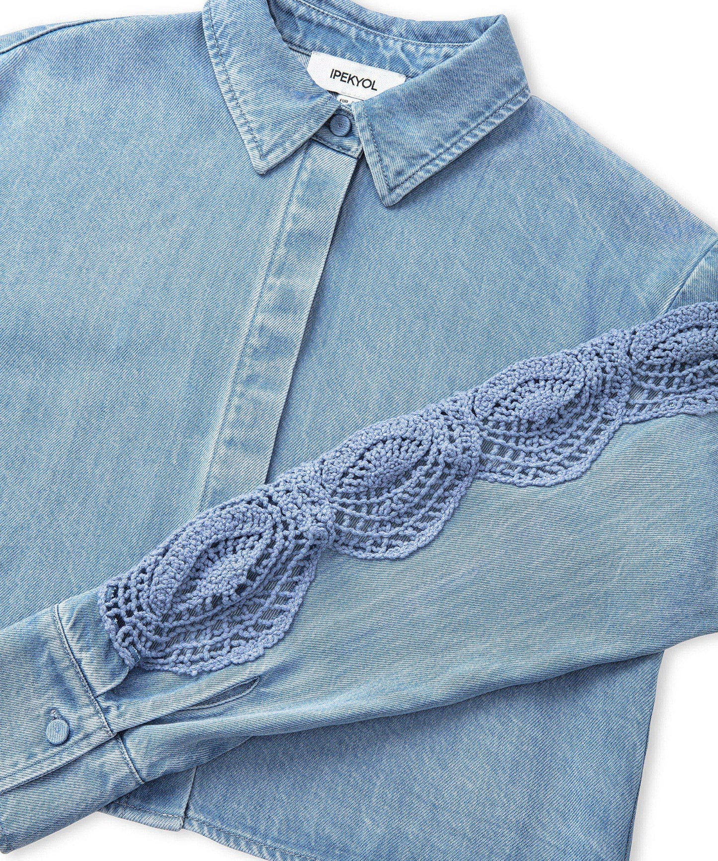 Aplikeli Denim Ceket