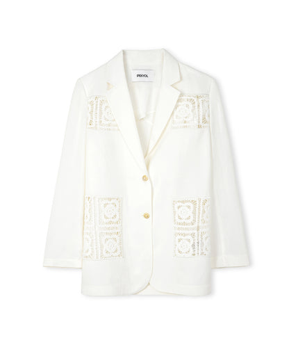 Kroşe Aplikeli Blazer