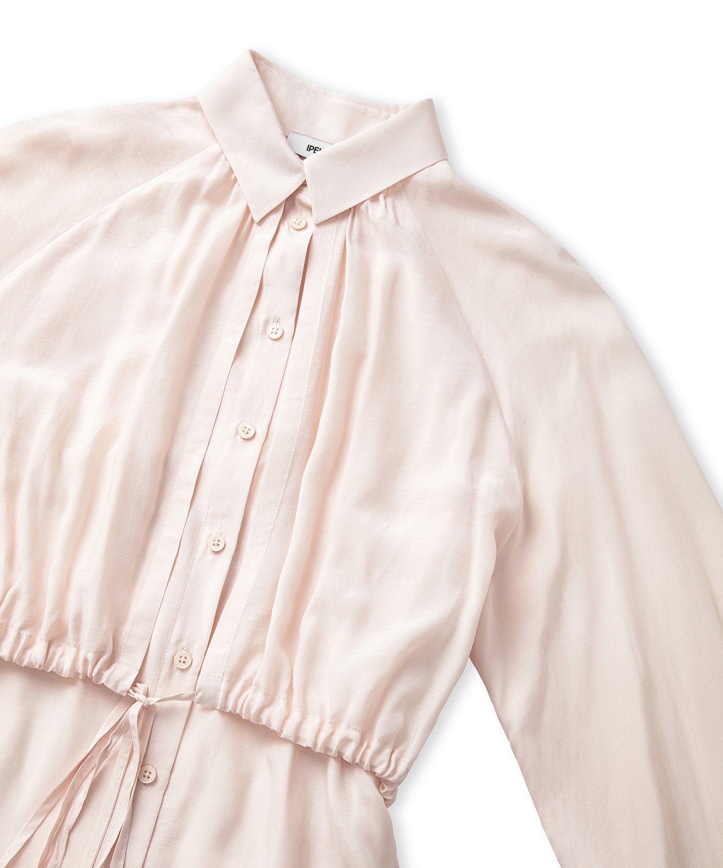 Belden Bağlamalı Çift Parça Görünüm Bluz