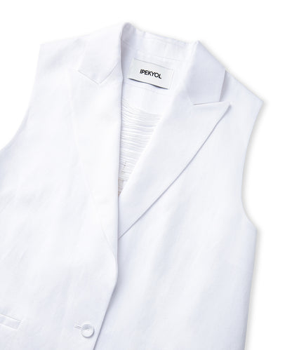 Sırt Dekolteli Ve Püsküllü Yelek