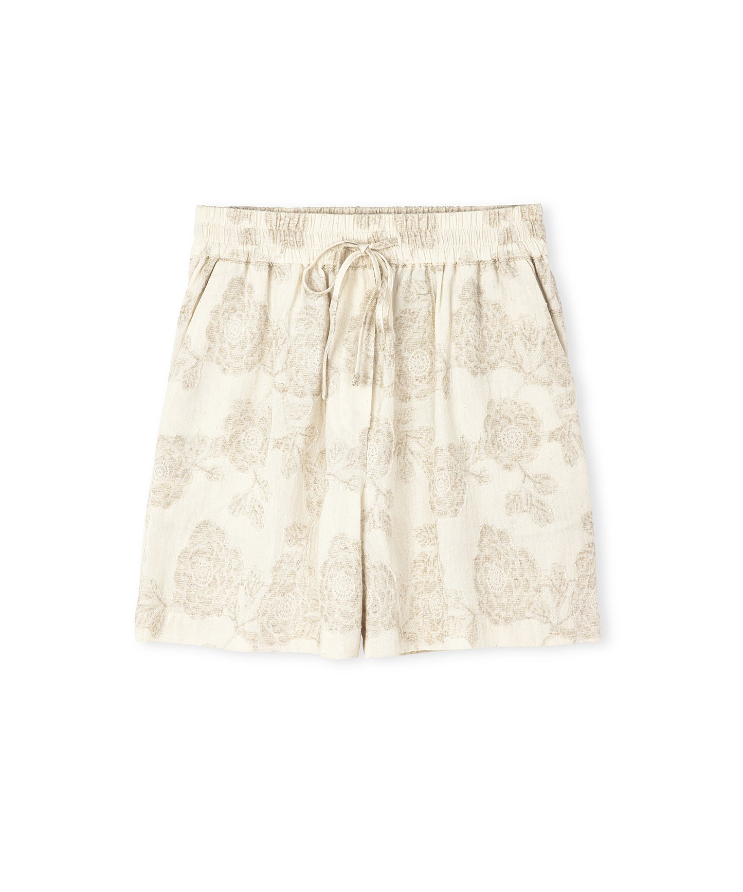 Jakarlı Belden Bağlamalı Şort