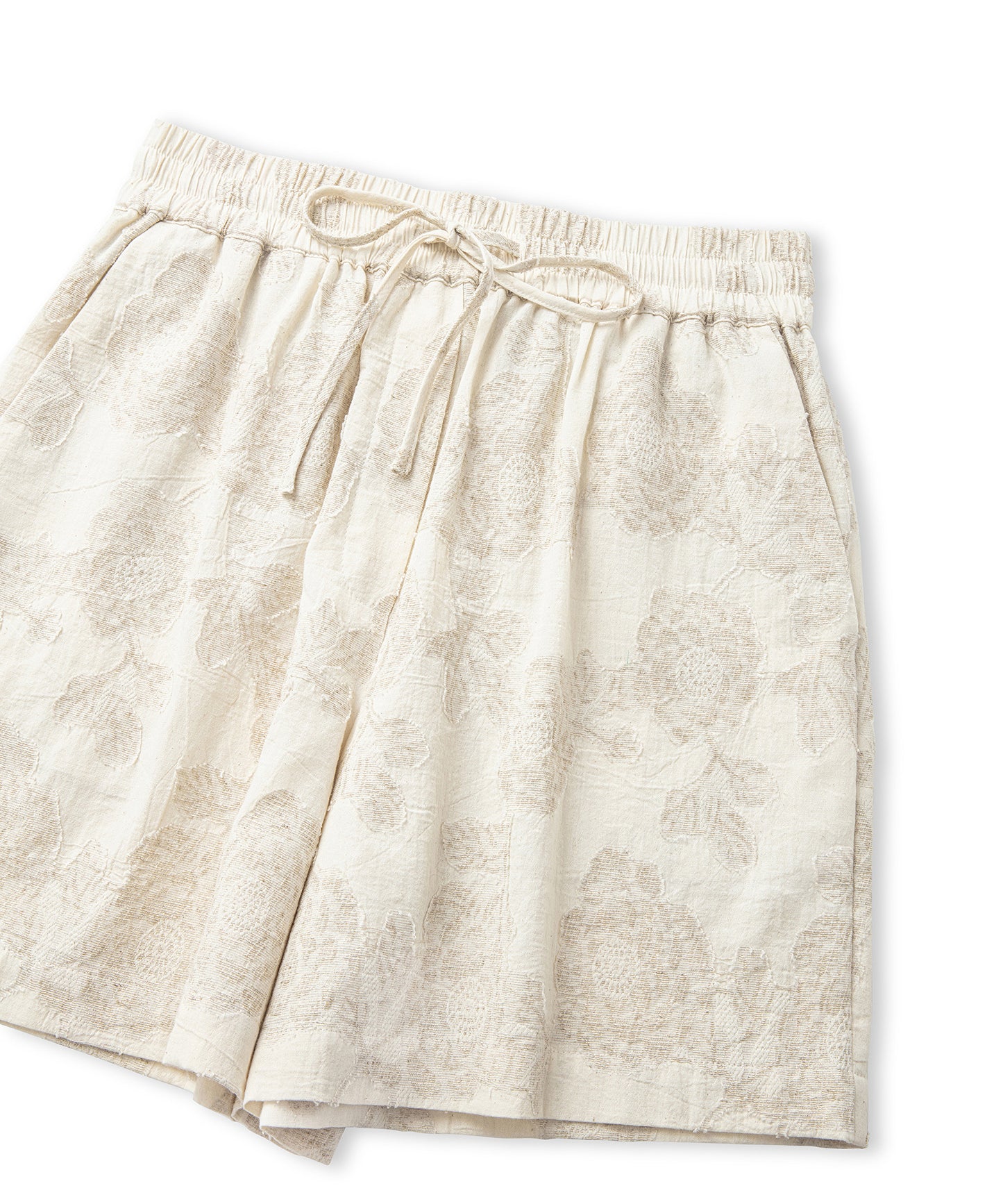 Jakarlı Belden Bağlamalı Şort