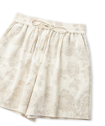 Jakarlı Belden Bağlamalı Şort