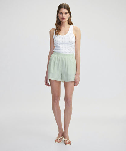 Hotfix Baskılı Elastik Bel Şort