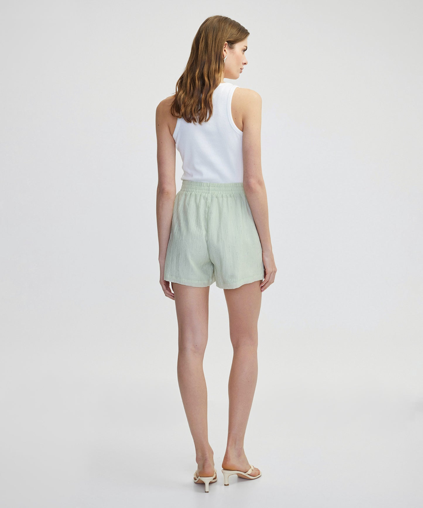 Hotfix Baskılı Elastik Bel Şort