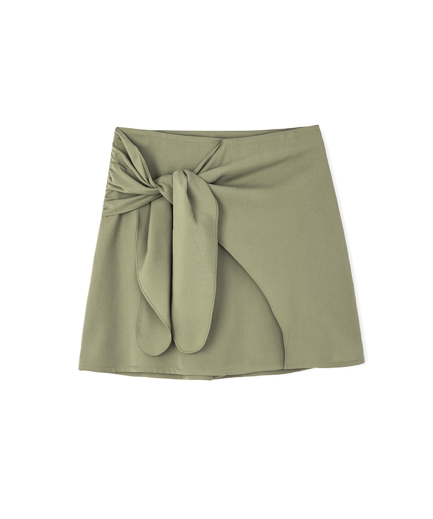 Belden Bağlamalı Mini Şort Etek