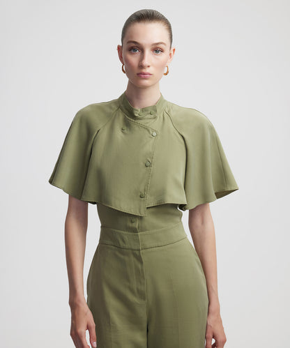 Çift Parça Görünümlü Hakim Yaka Tulum