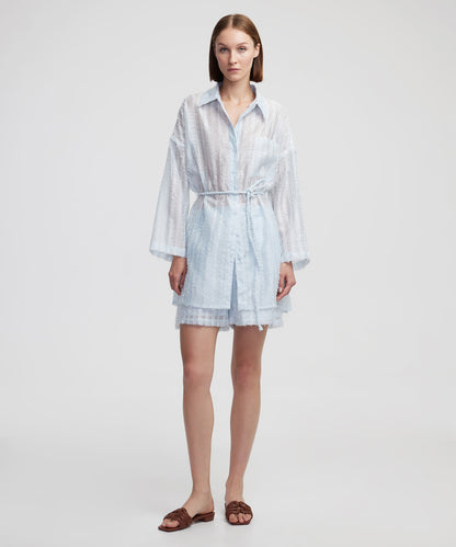 Örgü Kuşaklı Dokulu Tunik