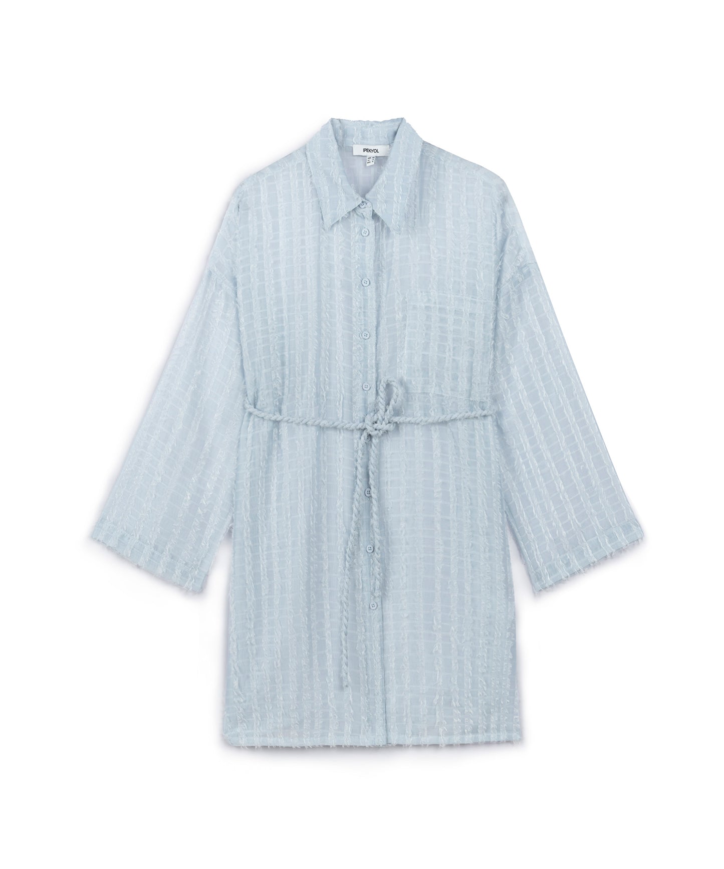 Örgü Kuşaklı Dokulu Tunik