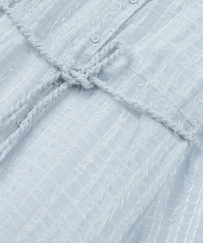 Örgü Kuşaklı Dokulu Tunik