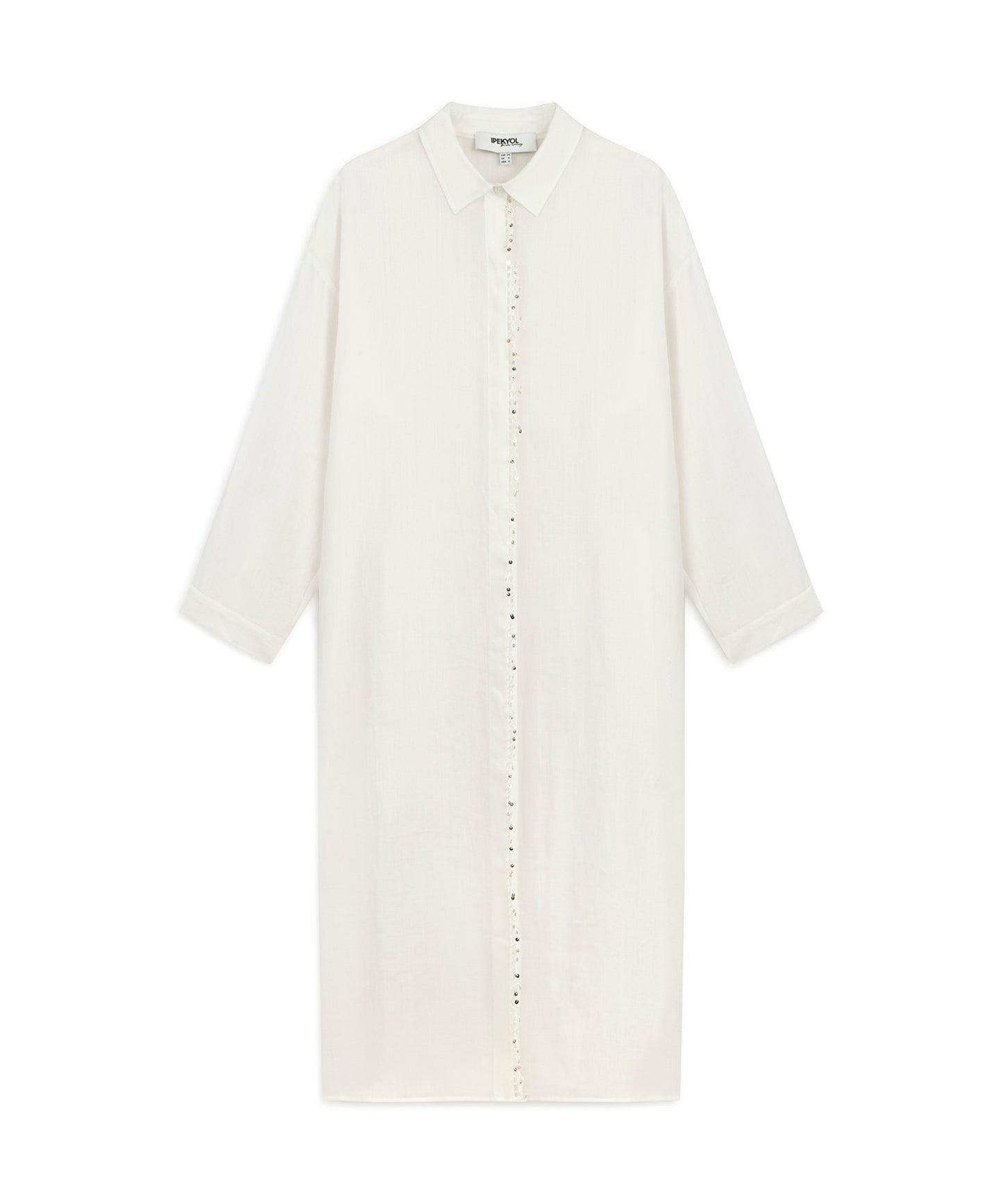 Işlemeli Keten Tunik