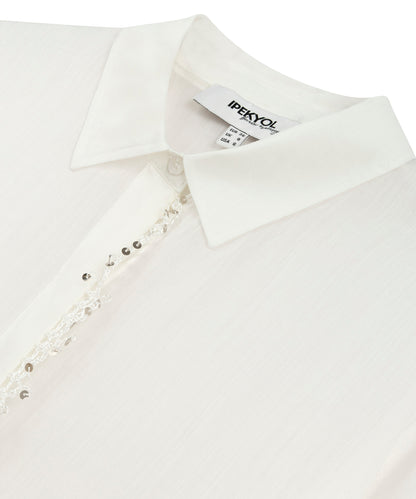 Işlemeli Keten Tunik