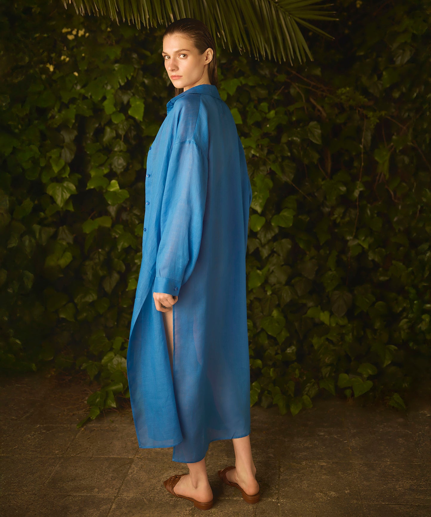 Işlemeli Keten Tunik