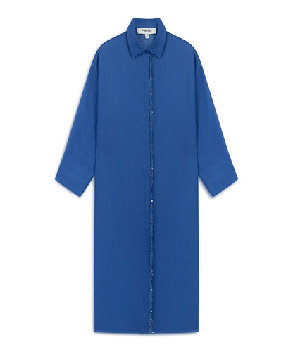 Işlemeli Keten Tunik