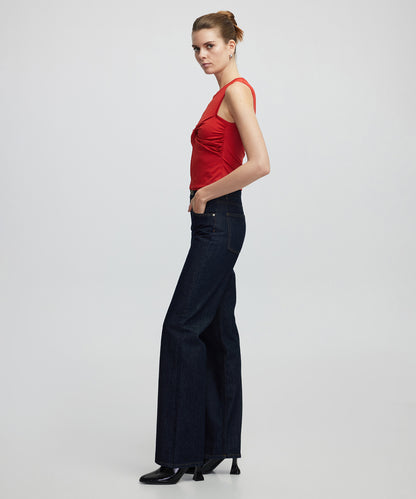 Wide Leg Fit Jean Pantolon