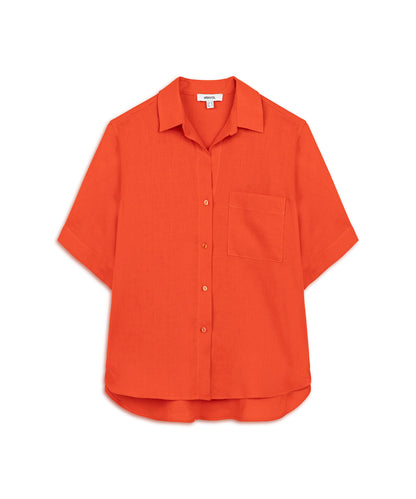 Keten Oversize Gömlek