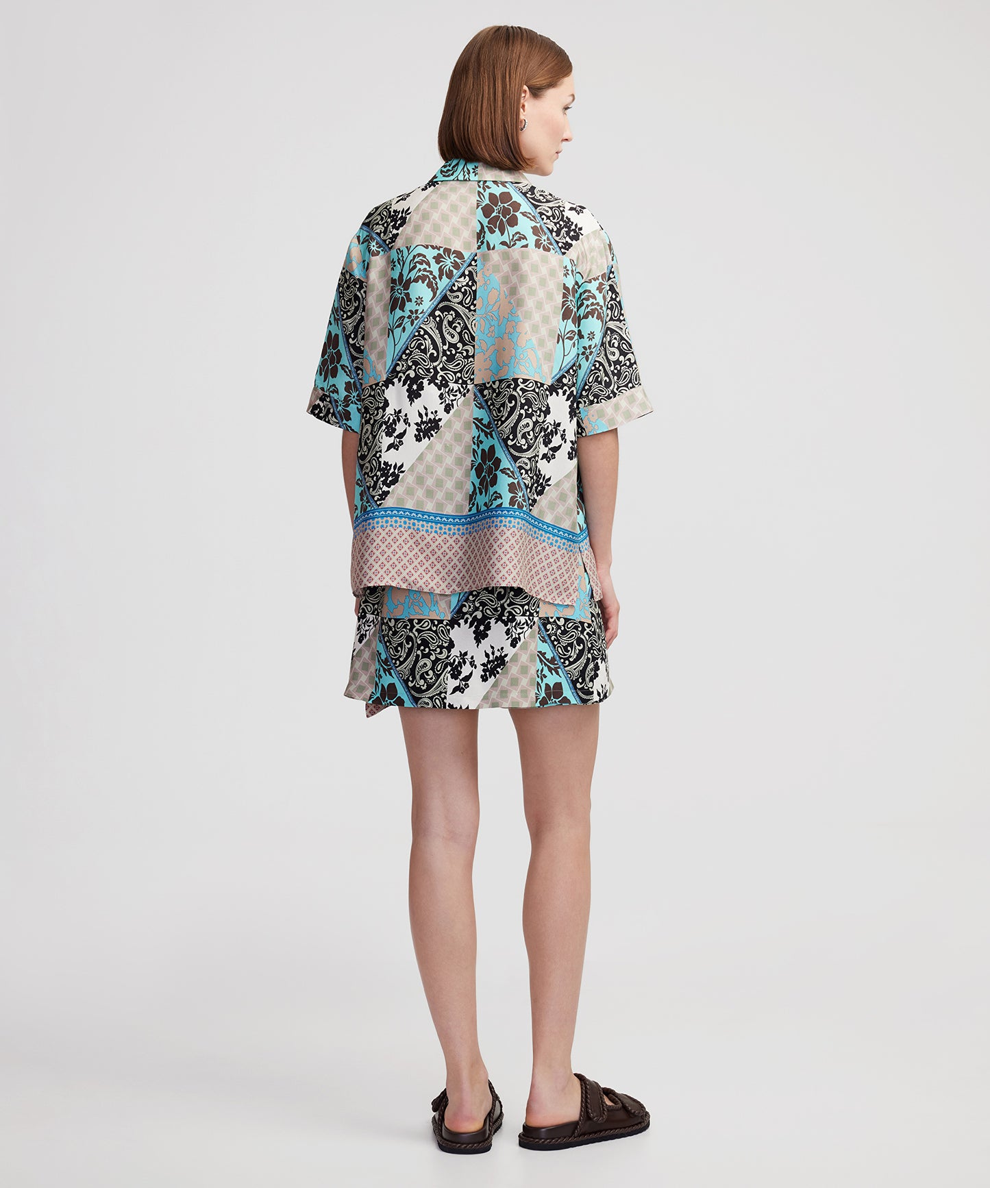 Desenli Viskoz Gömlek