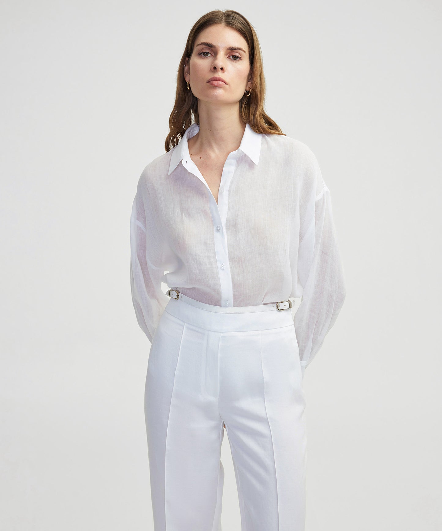 Bol Kesim Keten Gömlek