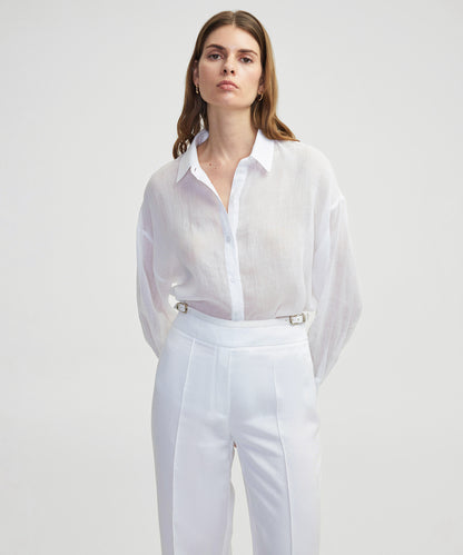 Bol Kesim Keten Gömlek