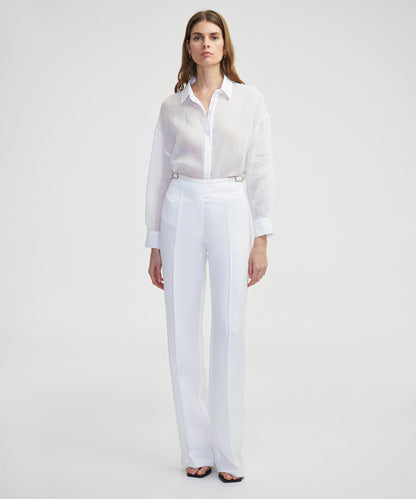 Bol Kesim Keten Gömlek