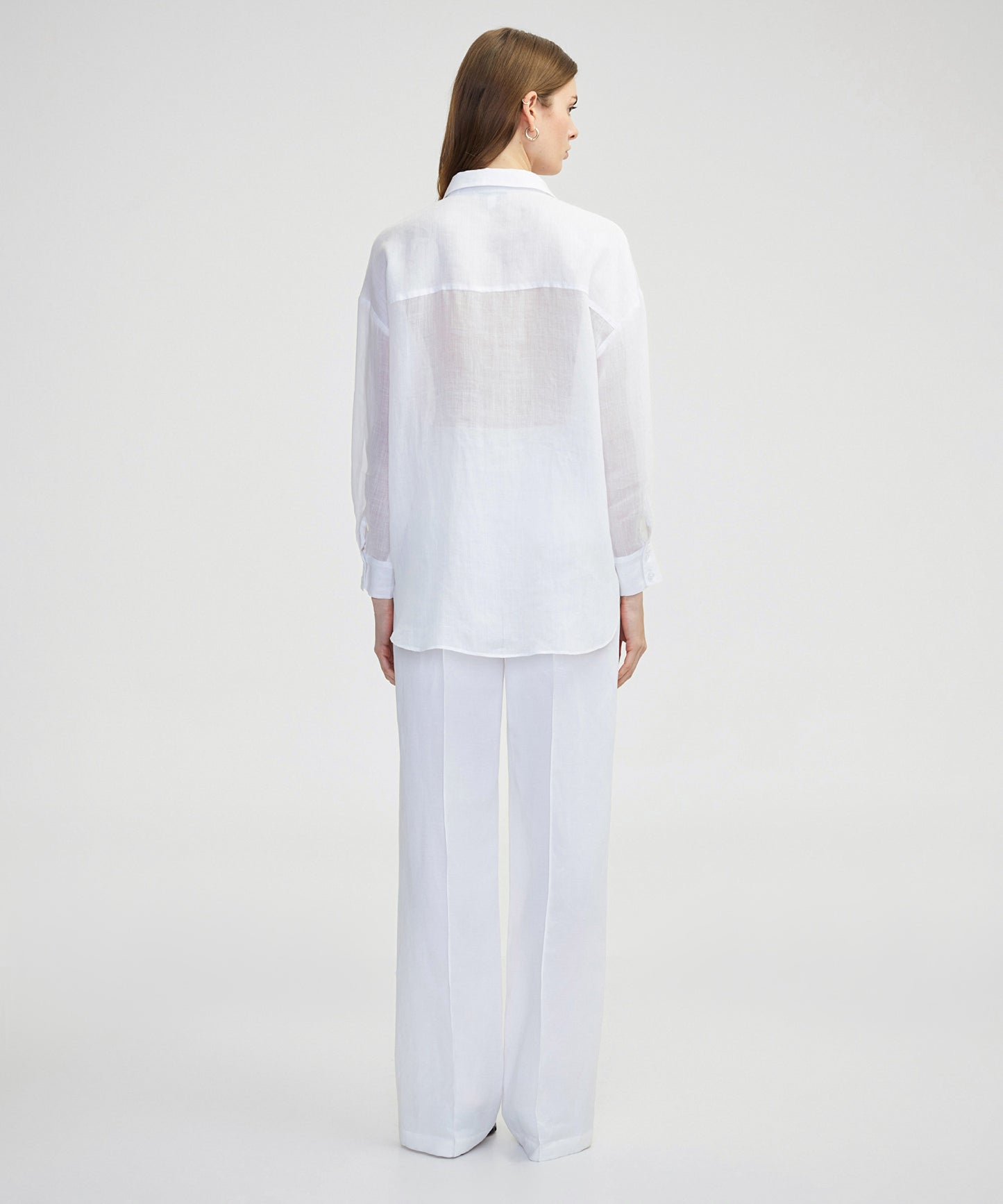 Bol Kesim Keten Gömlek