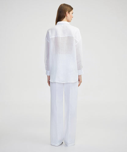 Bol Kesim Keten Gömlek