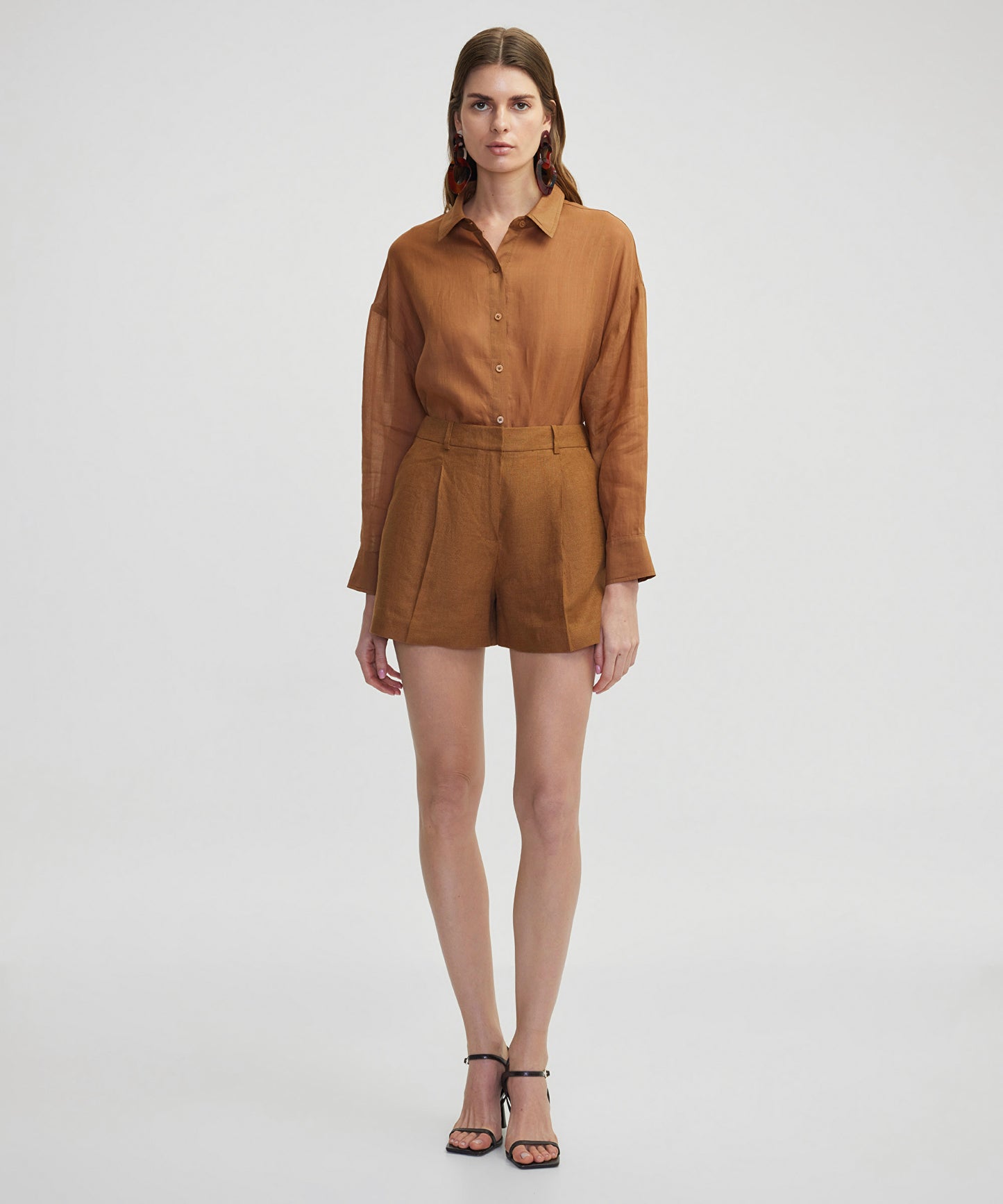 Bol Kesim Keten Gömlek