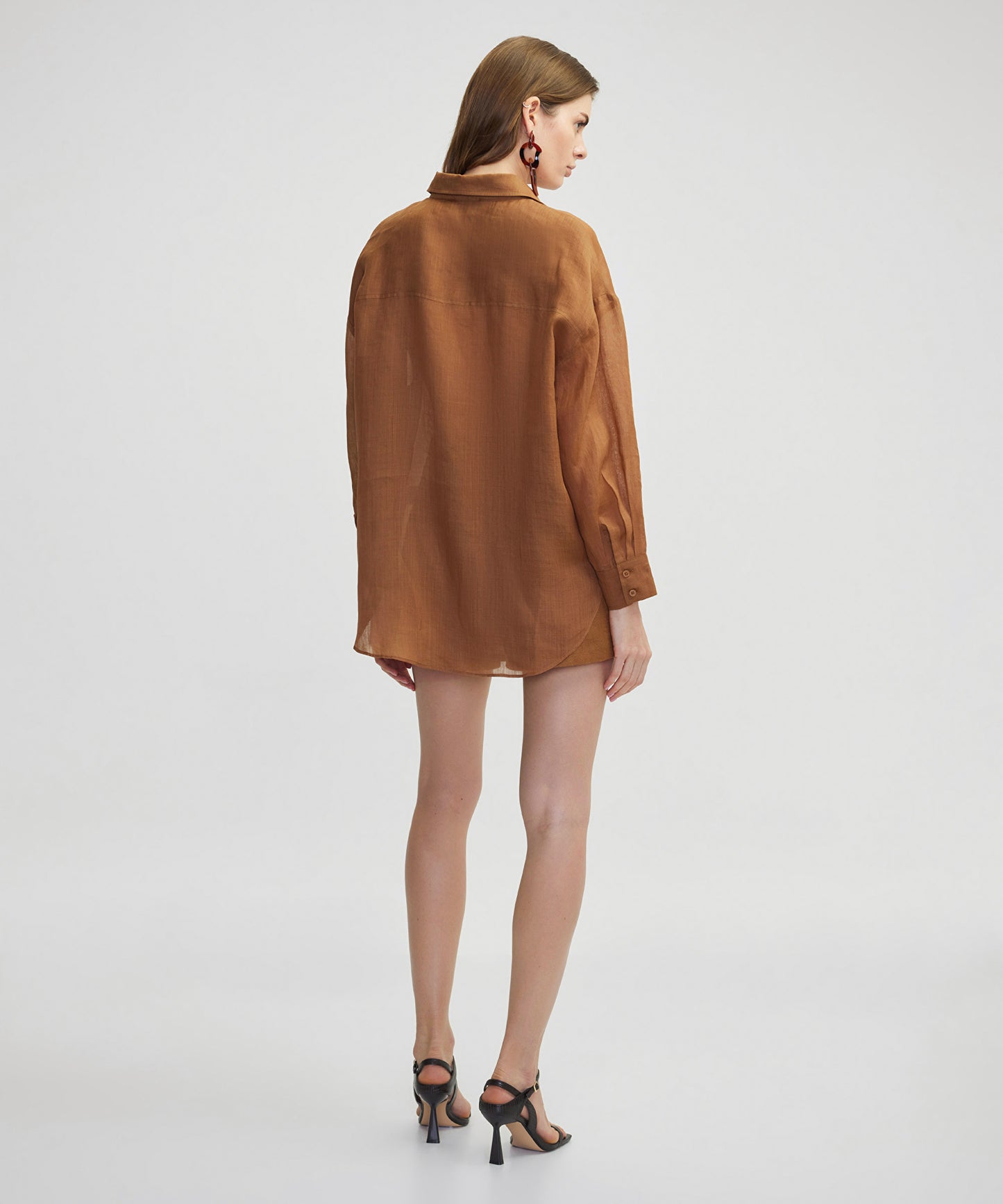 Bol Kesim Keten Gömlek