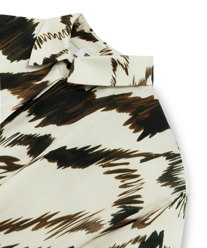 Desenli Gizli Patlı Gömlek