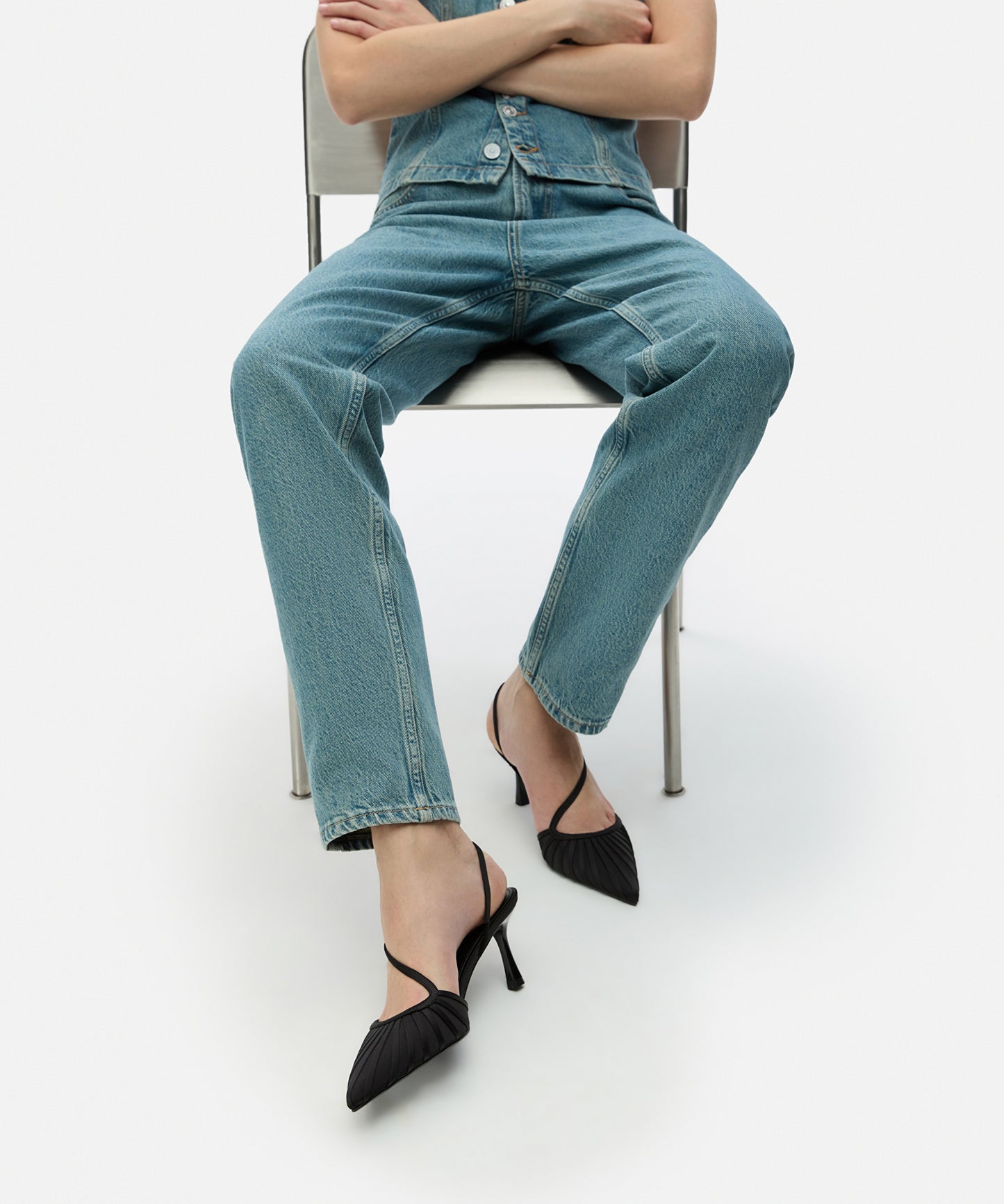 Dokulu Topuklu Ayakkabı