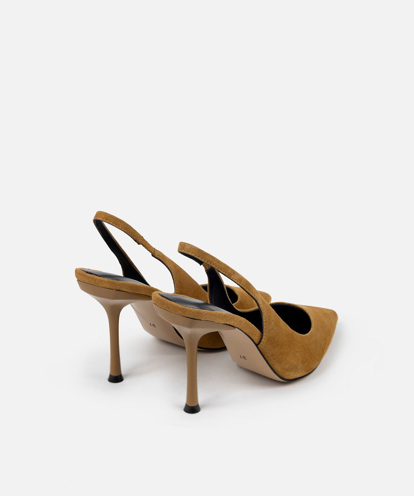 Arkası Açık Sivri Burun Topuklu Ayakkabı