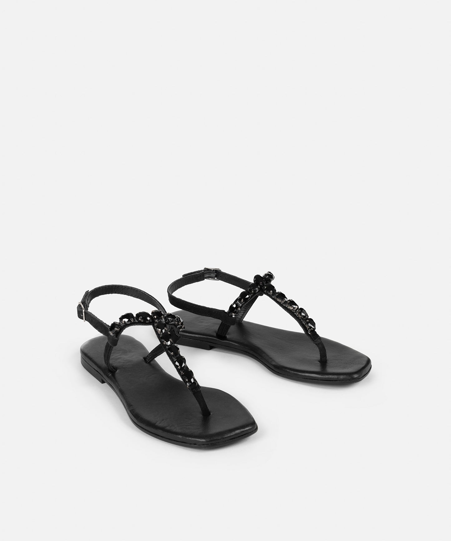 Parlak Taşlı Sandalet