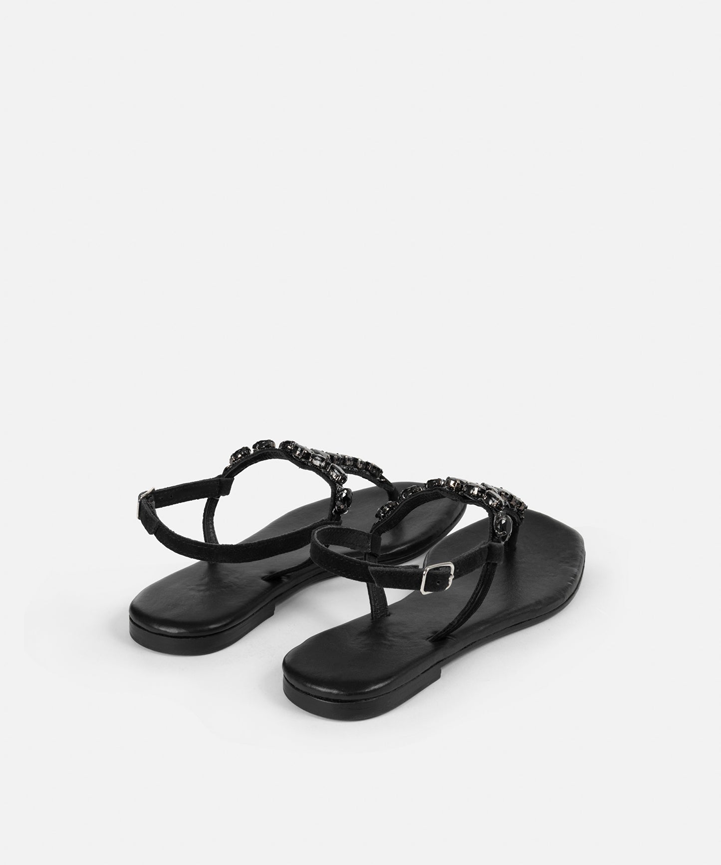 Parlak Taşlı Sandalet