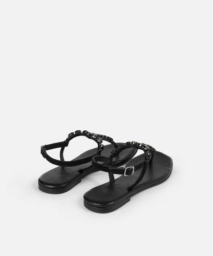 Parlak Taşlı Sandalet