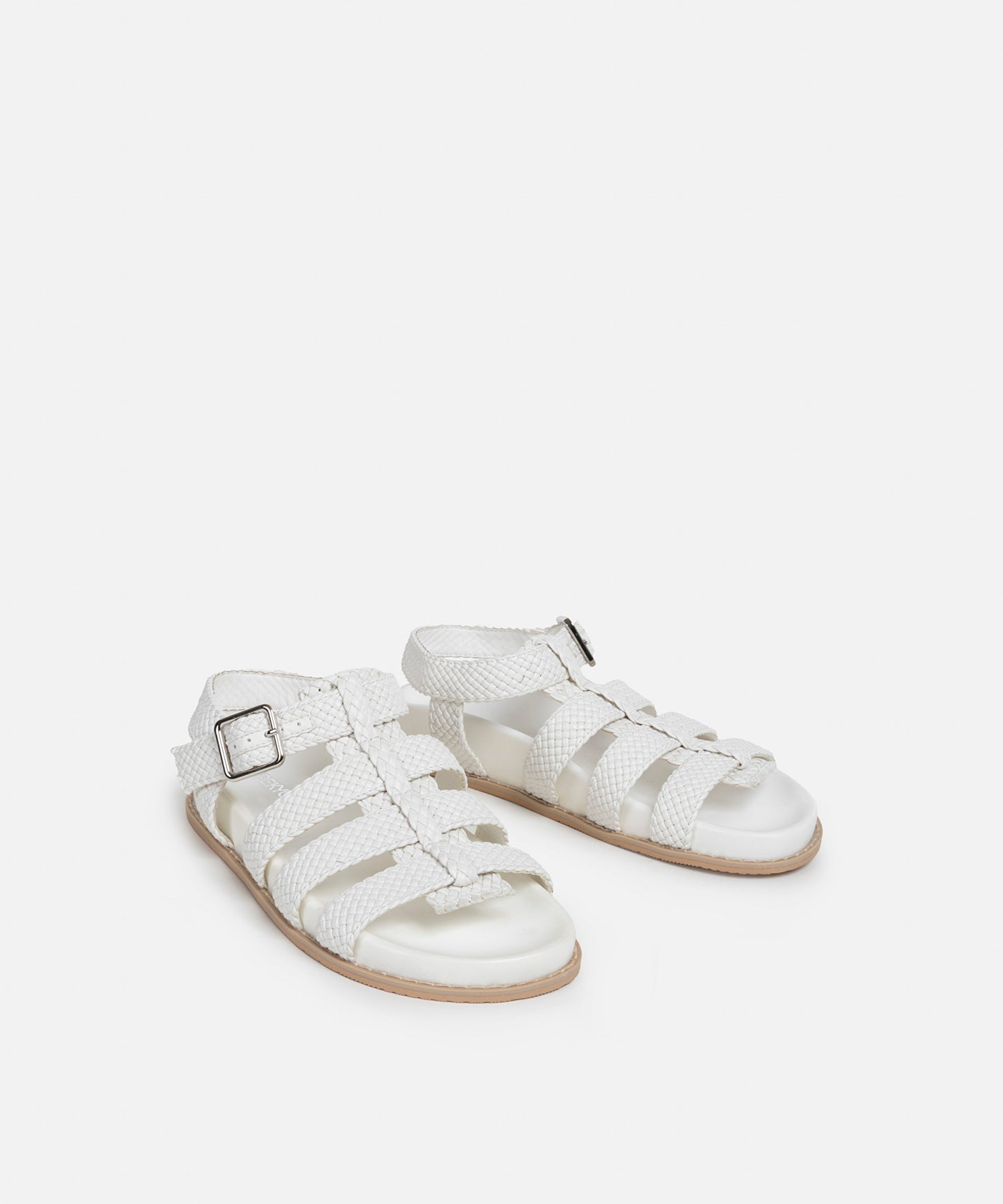 Örgü Dokulu Çok Bantlı Sandalet