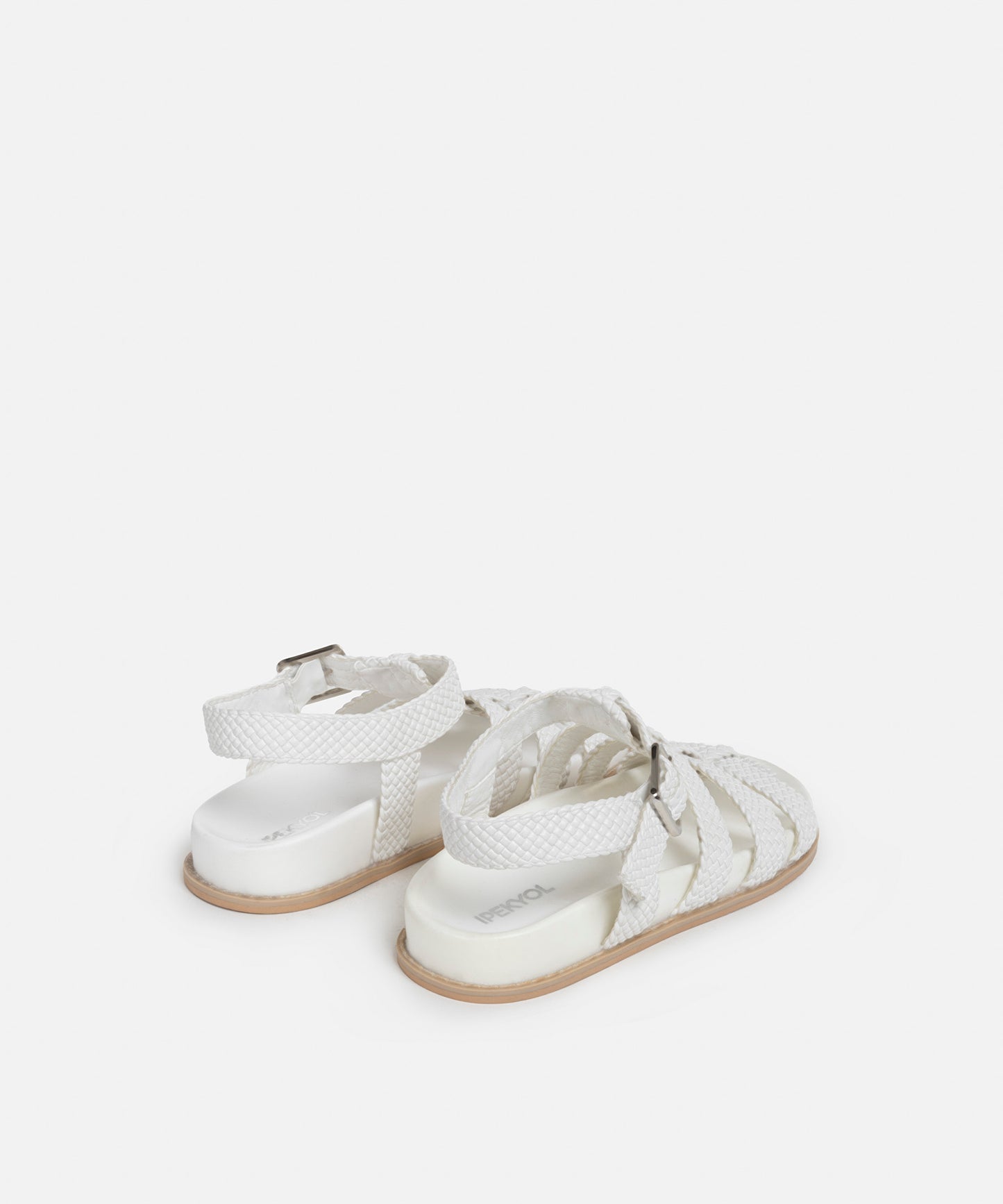 Örgü Dokulu Çok Bantlı Sandalet