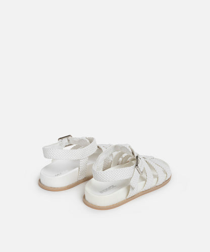 Örgü Dokulu Çok Bantlı Sandalet