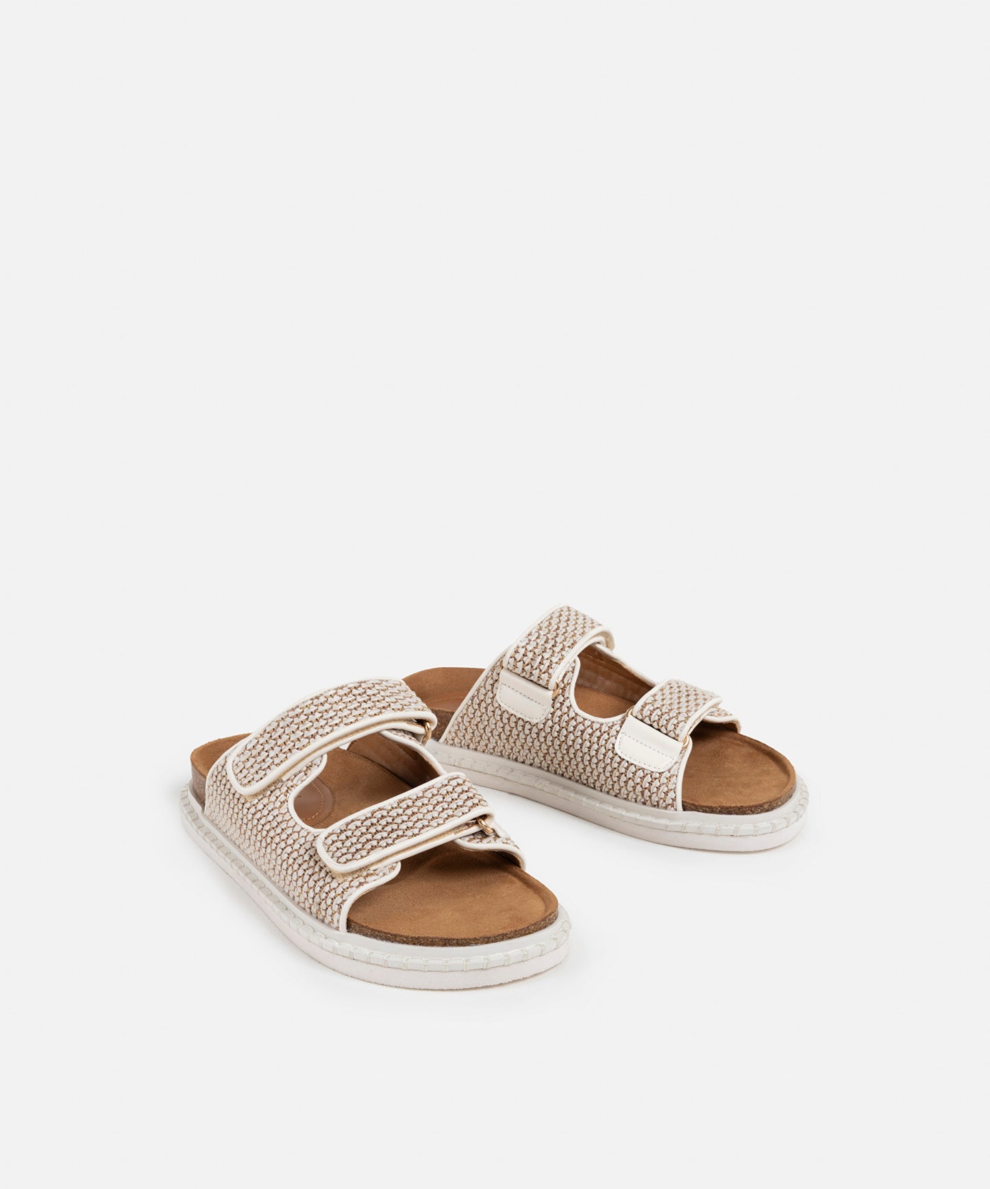 Çift Bantlı Dokulu Terlik