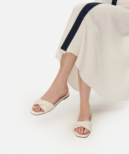 Örgü Dokulu Bantlı Terlik