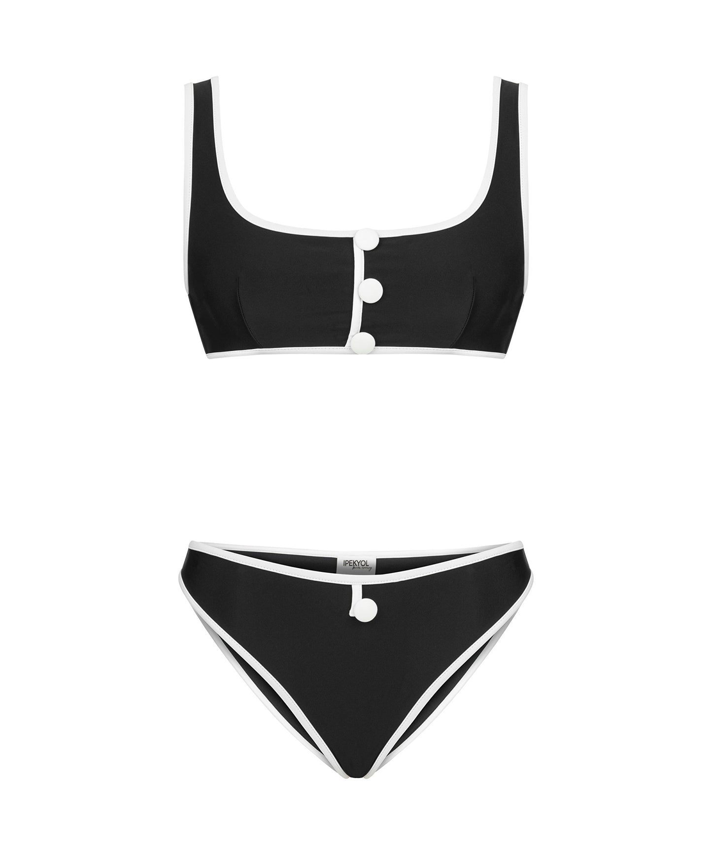 Düğme Aksesuarlı Bikini Seti